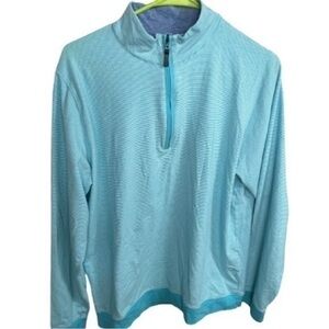 J. McLaughlin blue quarter zip shirt
sz M‎